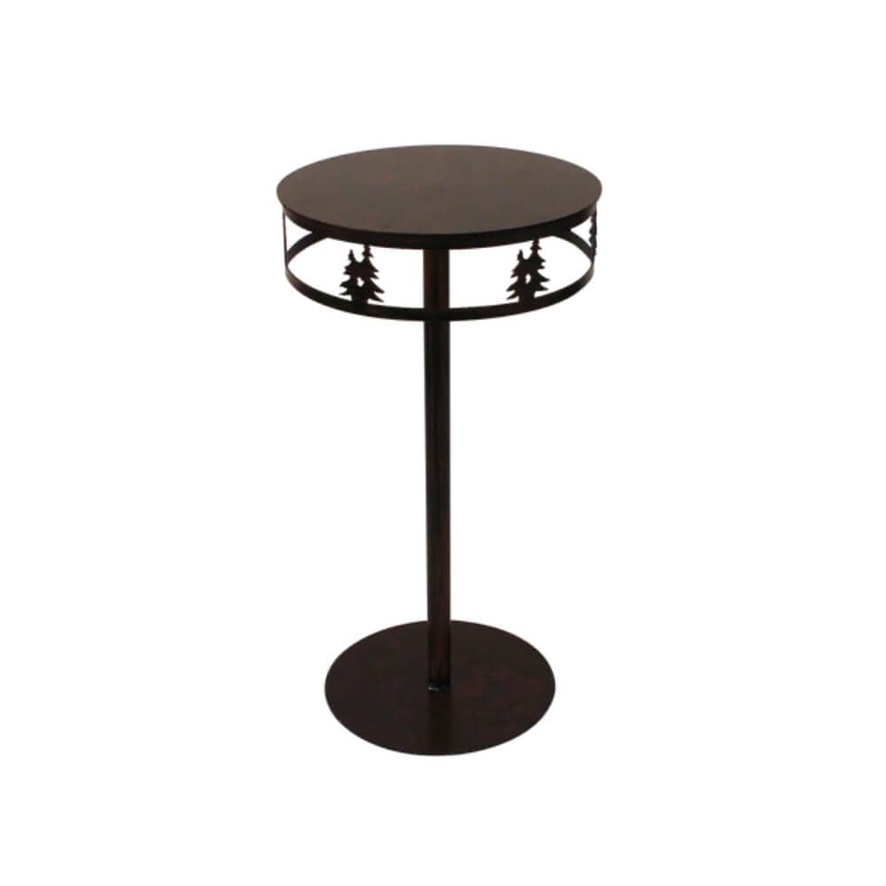 Floating Trees Iron Drink Table