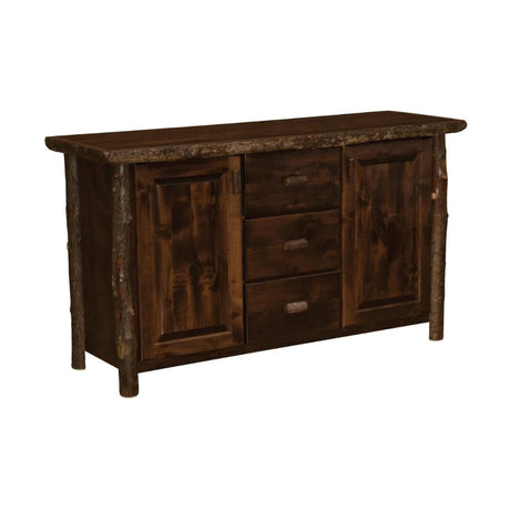 Hickory Log Sideboard