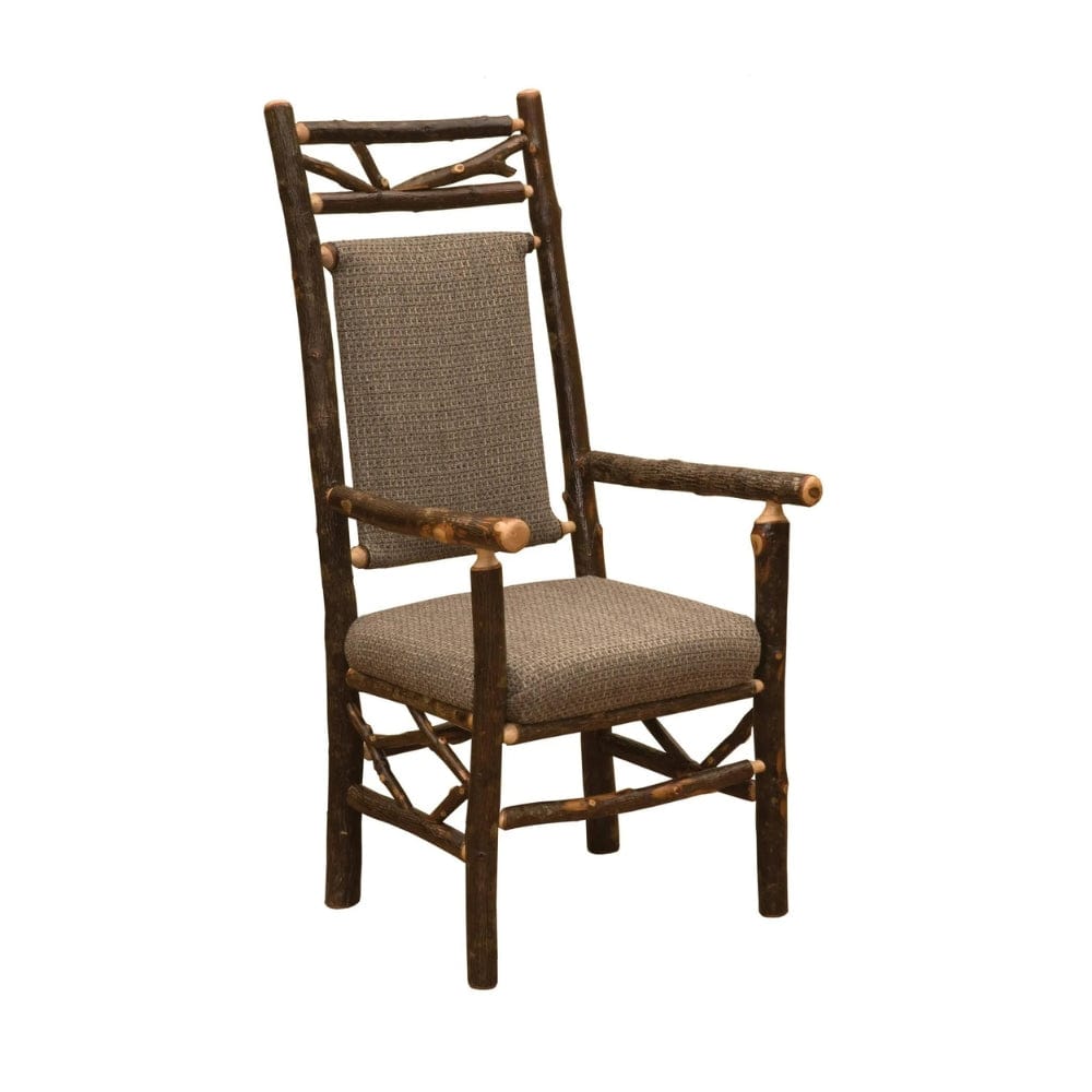 Hickory Log Twig Arm Chair