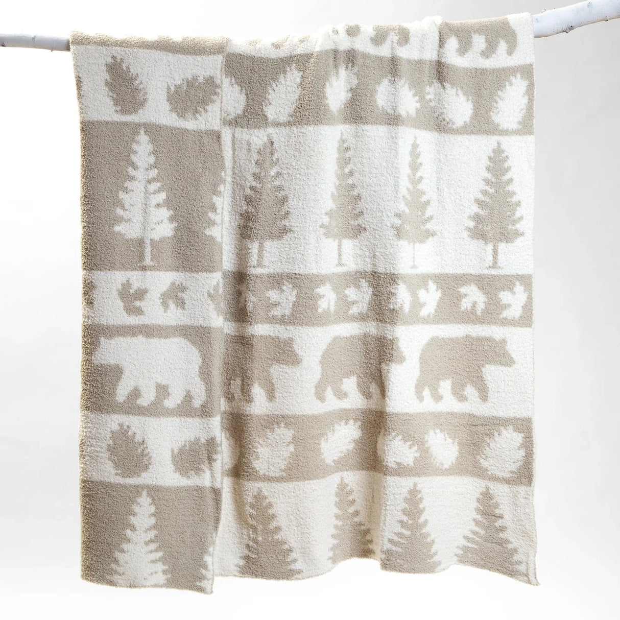 Whiteout Bear Stretchy Throw