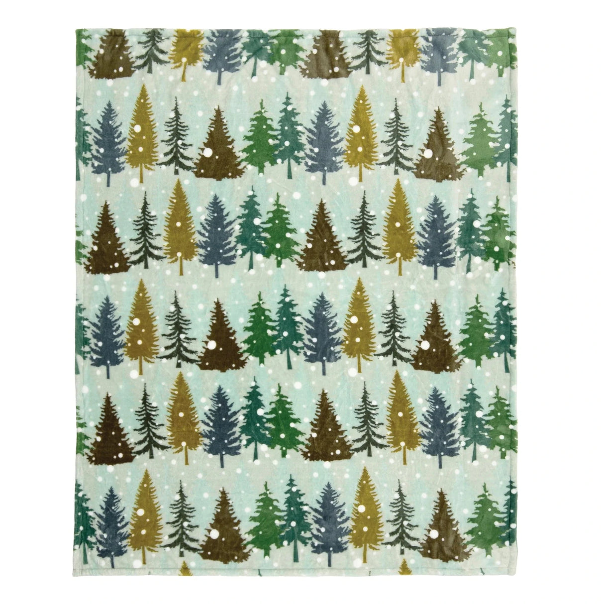 Snowfall Forest Travel Blanket