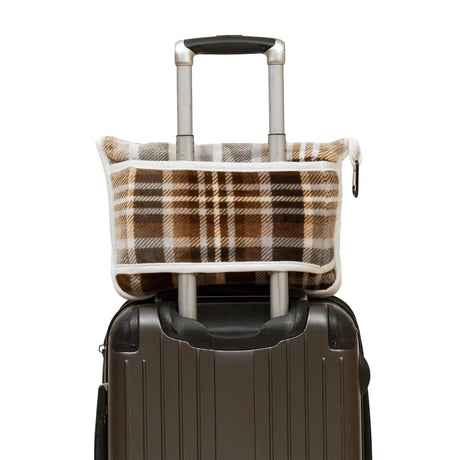 Chestnut Plaid Travel Blanket