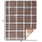 Chestnut Plaid Travel Blanket