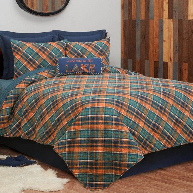 Lake Life Plaid Quilt Set