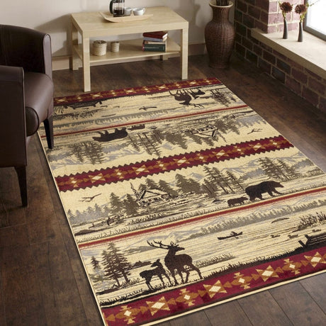 Lakeside Wildlife Area Rug