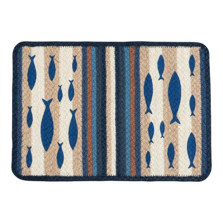 Fish Braid Oblong Printed Placemat