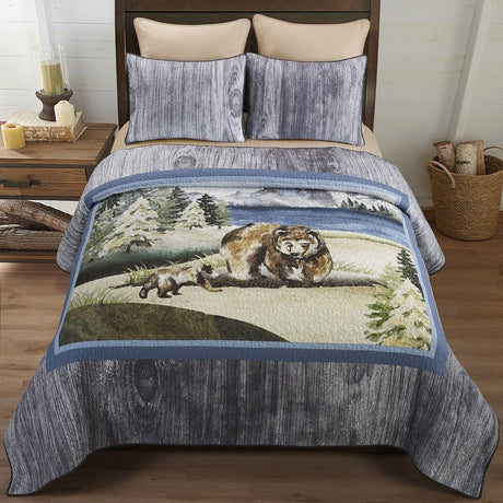 Montana Bear Quilt Set