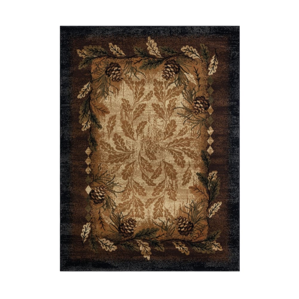 Oak Border Area Rug