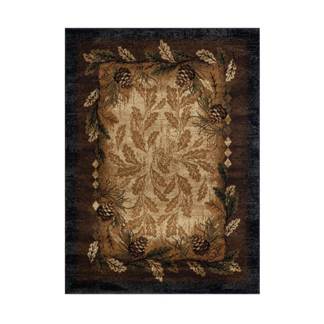 Oak Border Area Rug