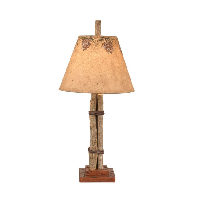 Pine Cone Twigs Accent Lamp