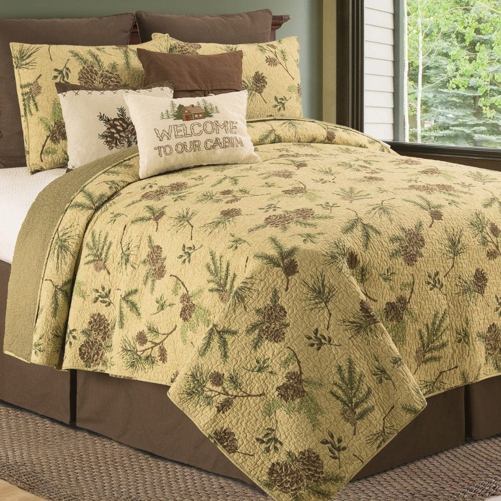 Pinecone Cabin Quilt Set