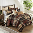 Mountain Red Plaid Quilt Set