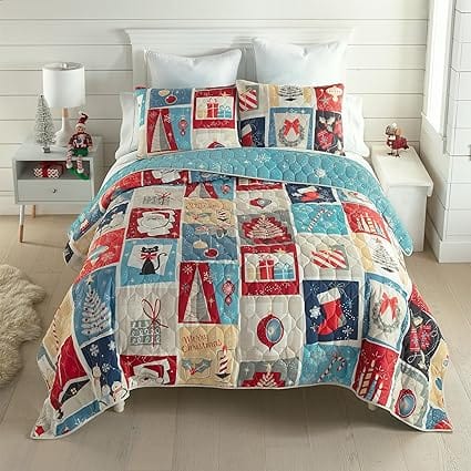 Christmas Patch Quilt Set