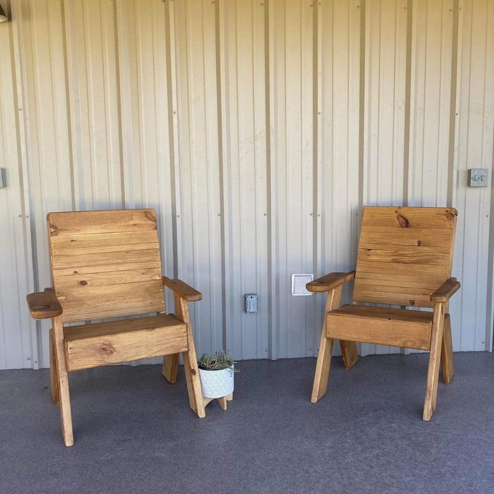 Rustic Highback Outdoor Chair