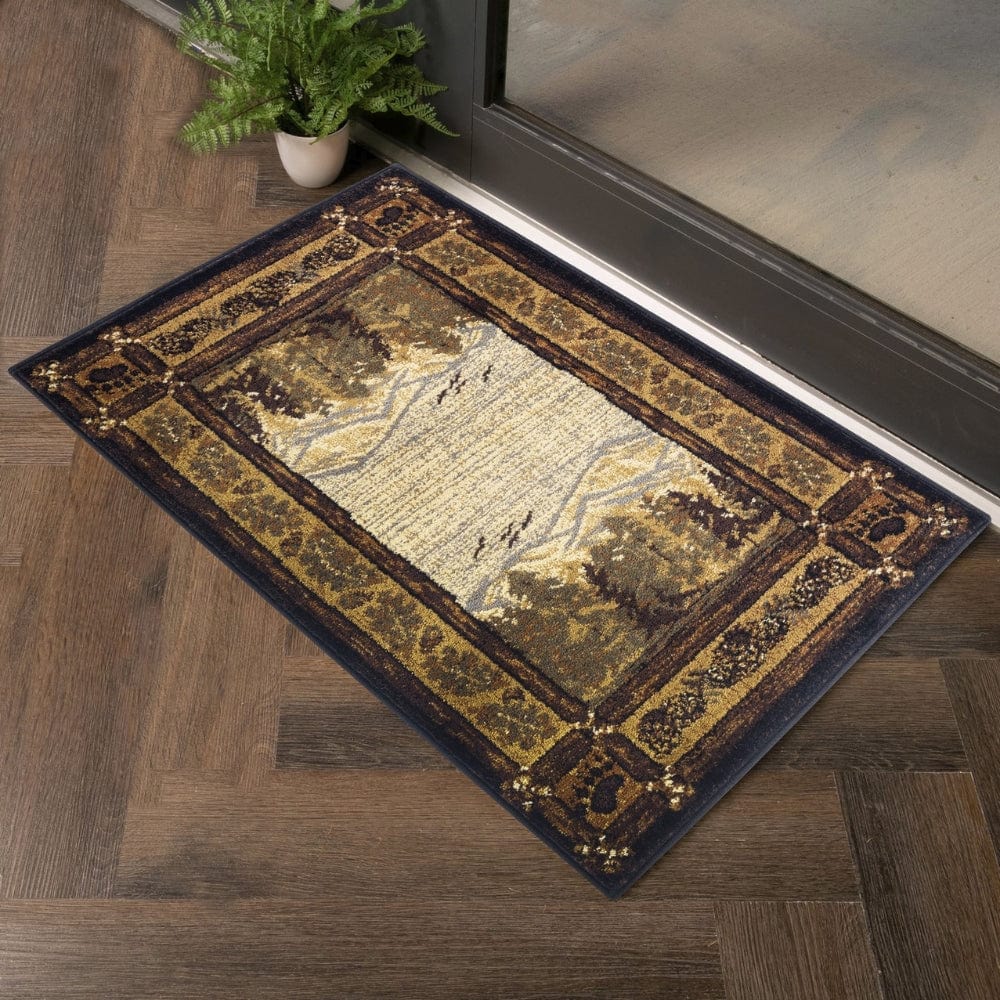 Rustic Nature Scene Area Rug