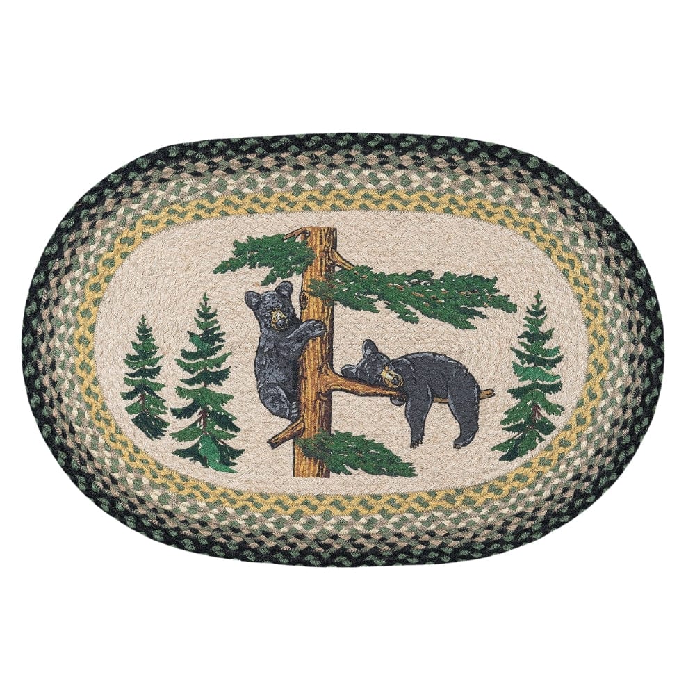 Sleepy Cubs Oval Patch Rug