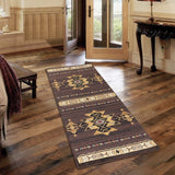 Tempe Brown Geo Area Rug