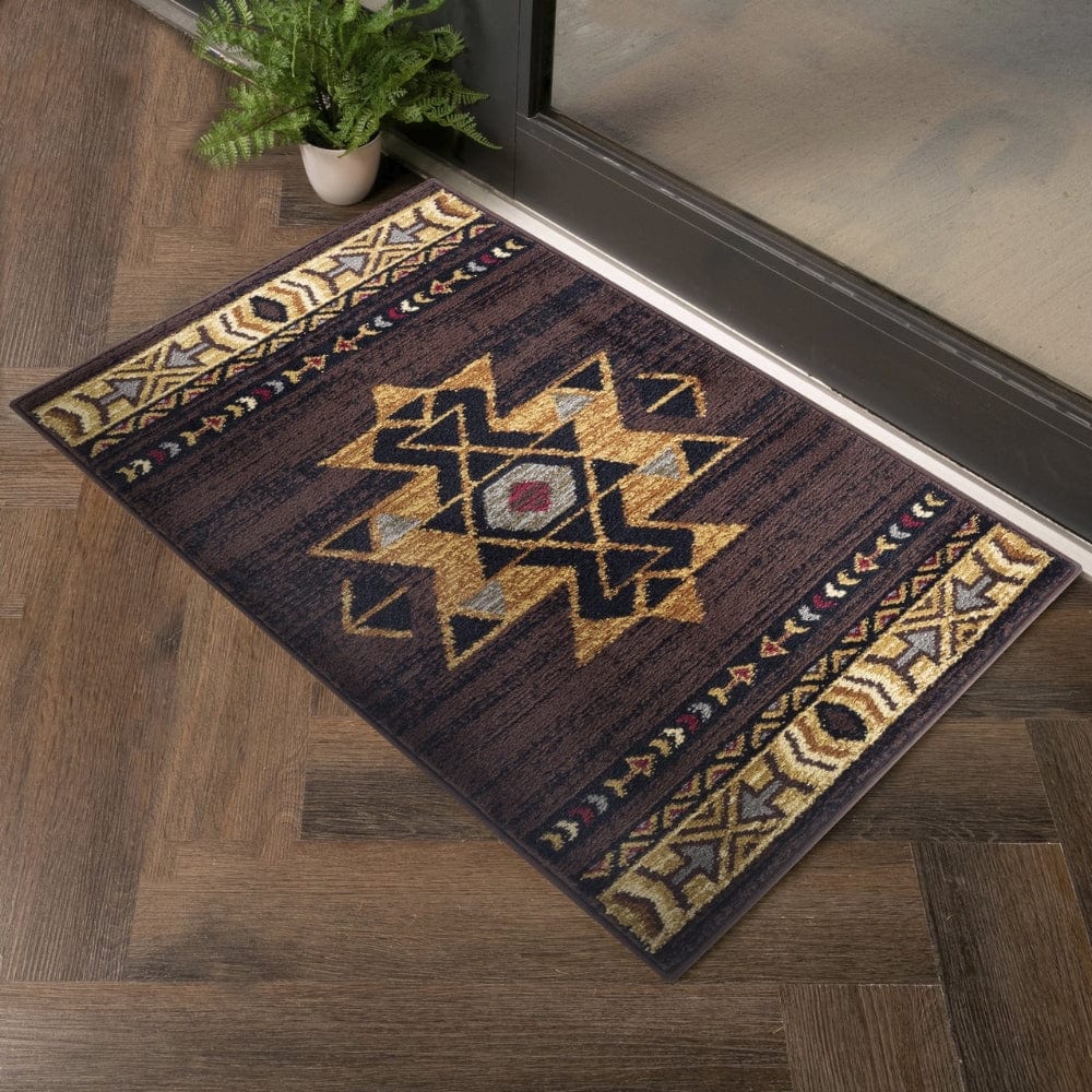 Tempe Brown Geo Area Rug