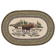 Wading Moose Oval Patch Rug