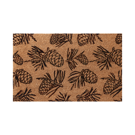 Pinecone Forest Door Mat