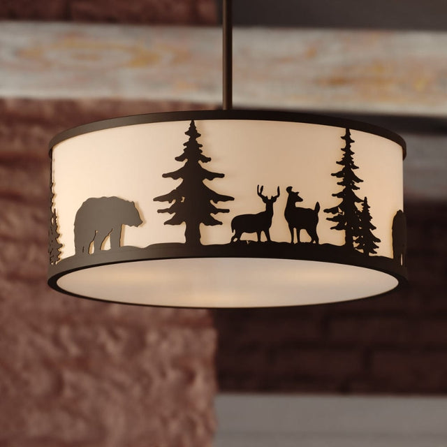 Forest Hills 18" 3 Light Pendant