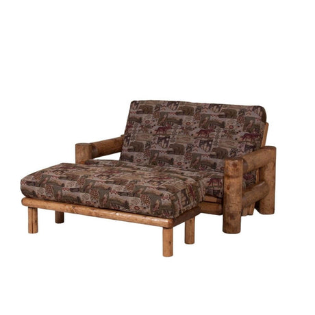 Aurora Loveseat Futon and Ottoman