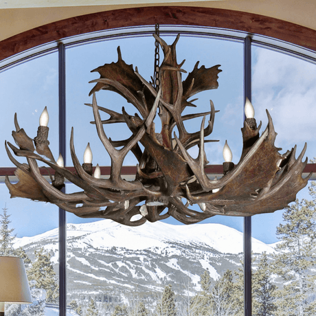 Authentic Fallow & Mule Deer Chandelier - Large