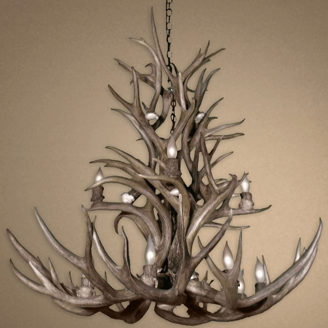 Authentic Mule Deer Chandelier - Extra Large