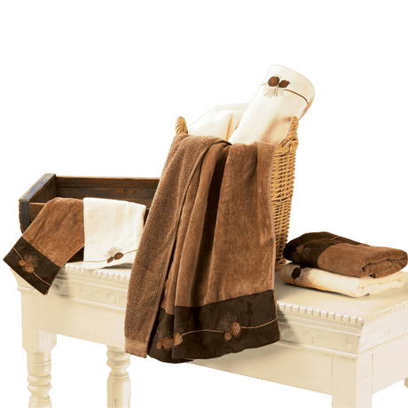 Autumn Pine Cone 3 Piece Towel Set