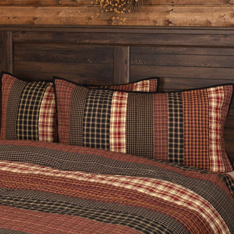 Autumn Plaid King Sham