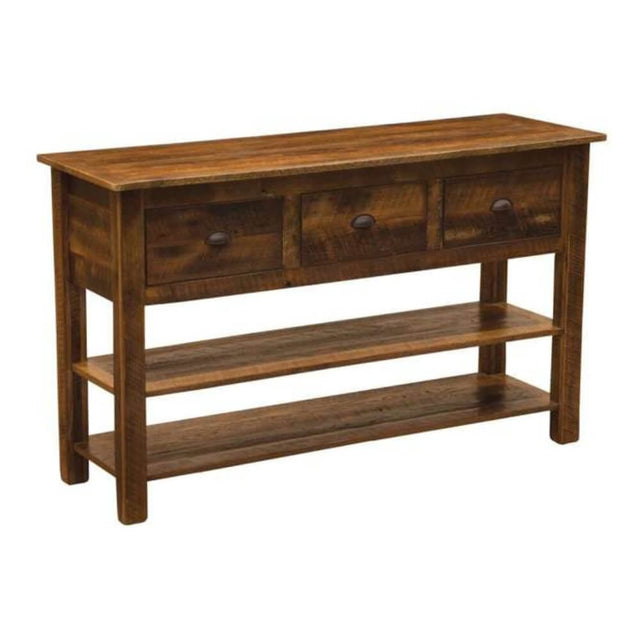 Barnwood Storage Console Table