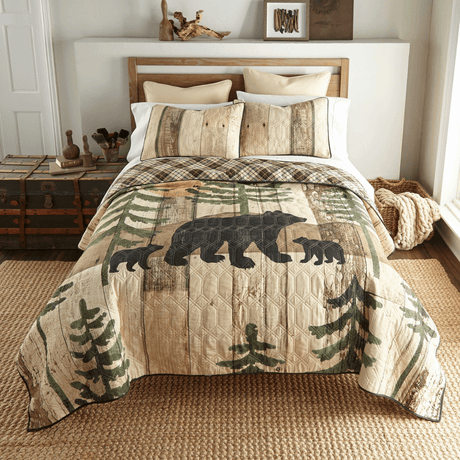 Bear Portrait Quilt Set