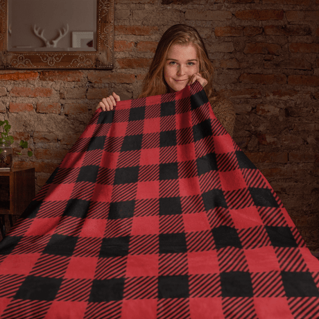 Buffalo Plaid Sherpa Fleece Blanket