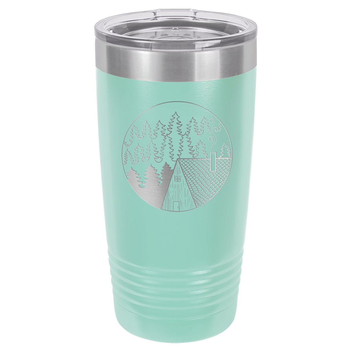 Cabin Scene 20 oz Tumbler - Powder Coated