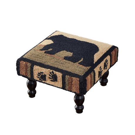 Cabin Bear Hooked Stool