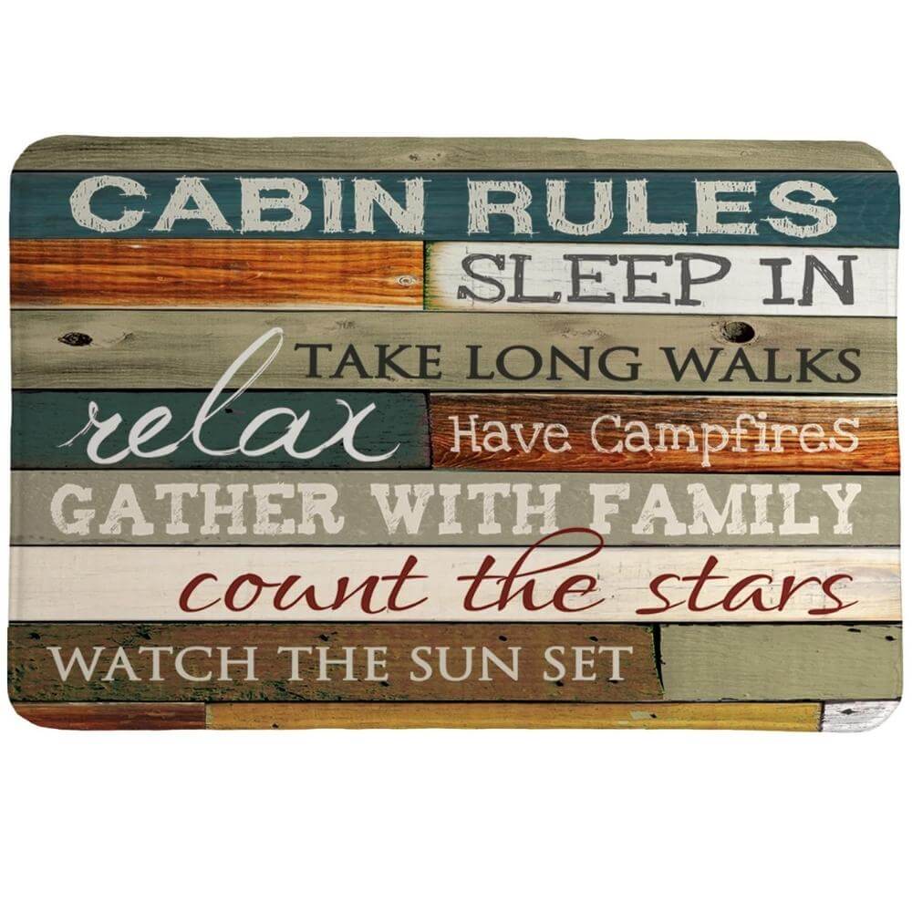 Cabin Inspiration Memory Foam Rug