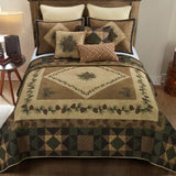 Antique Pine Cone Quilt Set