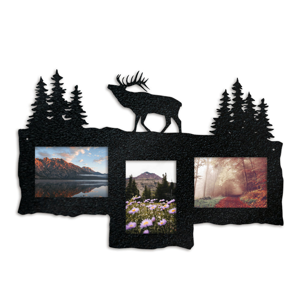 Elk Triple Photo Frame