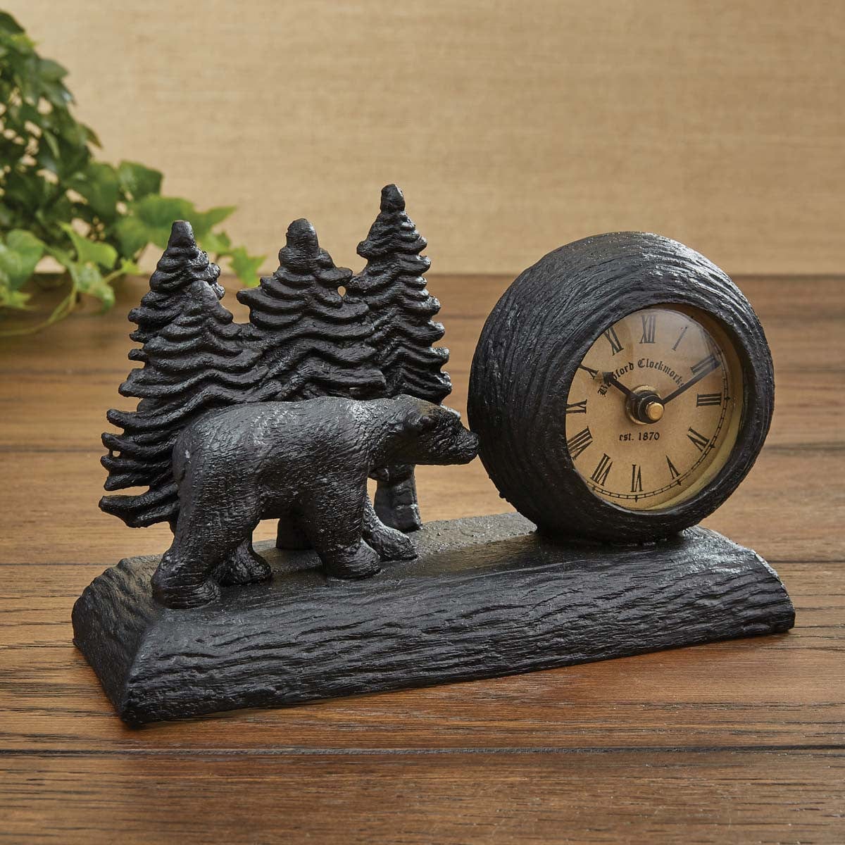 Home Rustique Real Wood Cabin Decor with Bear, Deer and Moose - Woodland Rustic