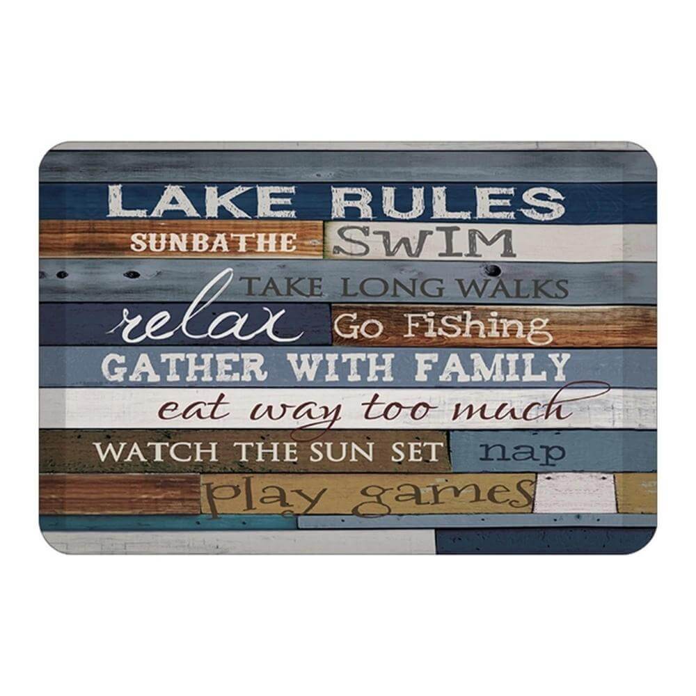 Lake Inspiration Anti-Fatigue Kitchen Mat