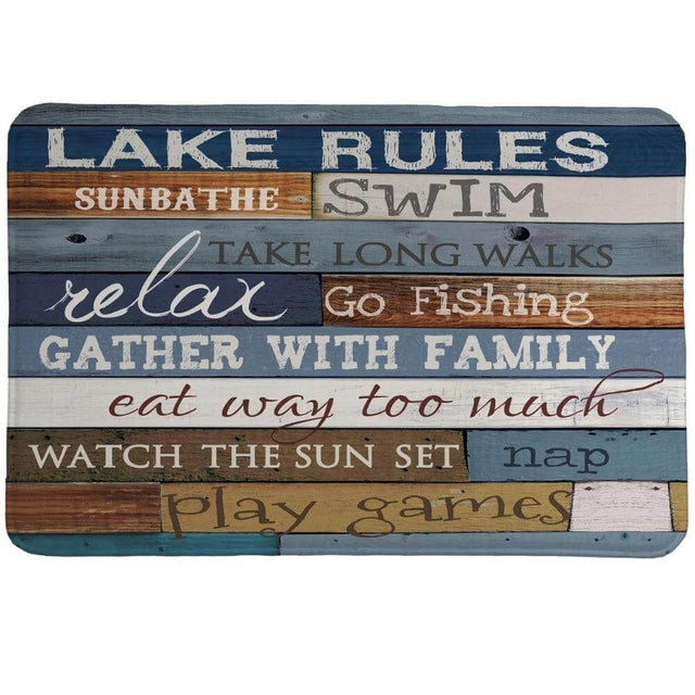 Lake Inspiration Memory Foam Rug