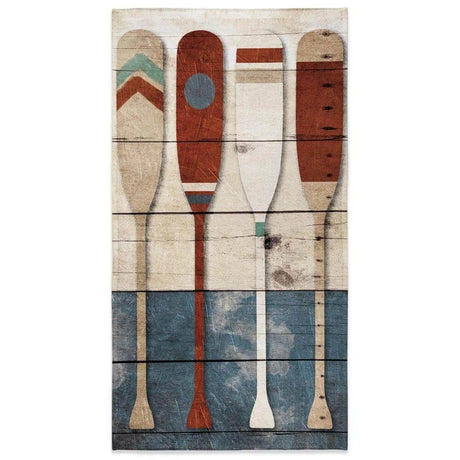 Lakeside Oars Beach Towel