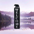 Bear Metal Welcome Sign