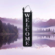 Fishing Metal Welcome Sign