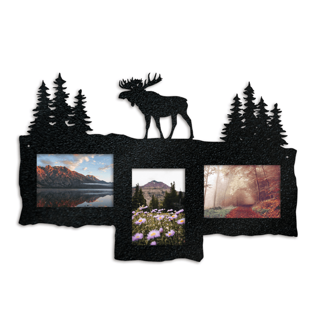 Moose Triple Photo Frame