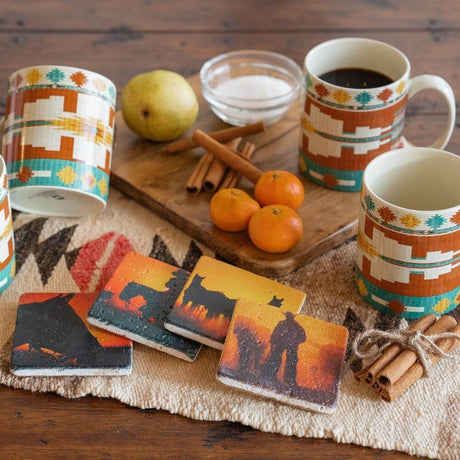 Pueblo Cowboy Mug and Coaster Set