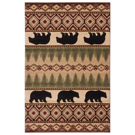 Bear Pine Crossing Rug