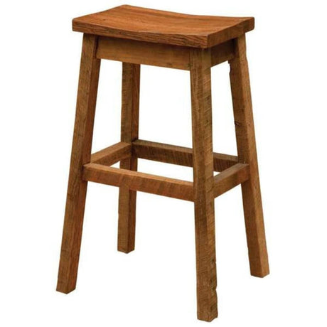 Barnwood Saddle Stool