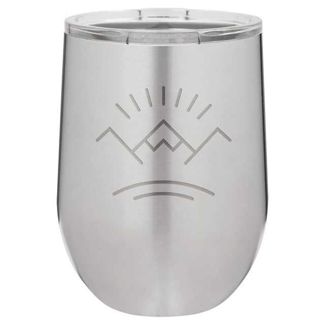 Mountain 12 oz Wine Tumbler - Stainless