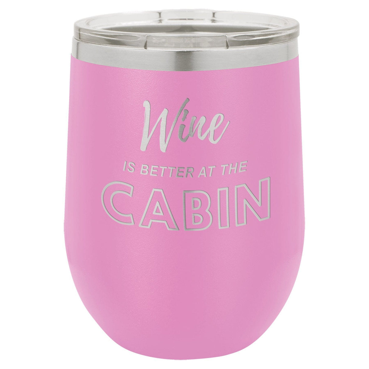 Wine Cabin 12 oz Wine Tumbler - Powder Coated